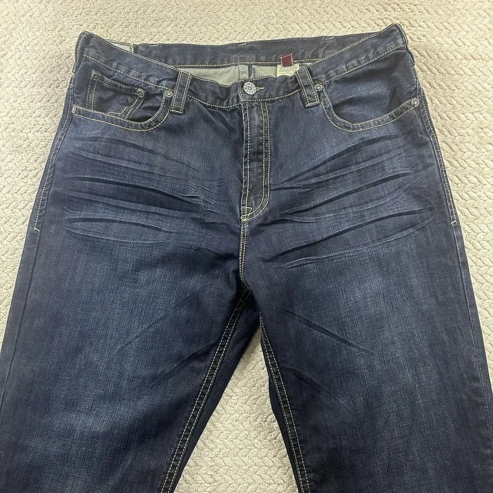John B Stetson Jeans Men's 44x40 Big Tall 1312 Modern Straight Leg 100% Cotton - Picture 3 of 16